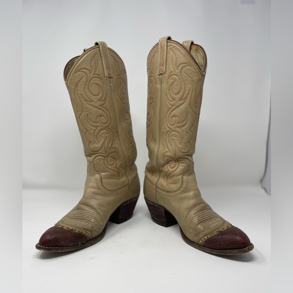 Vintage Dan Post Western Cowboy Boots - Picture 8 of 8